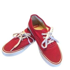 Levi's red sneakers with official Levi Strauss & Co. patches - size 4